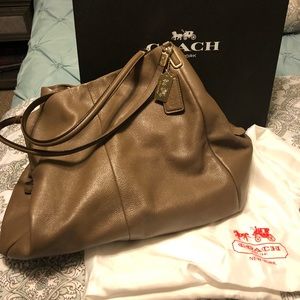 Coach Madison Phoebe Leather Hobo Shoulder Bag